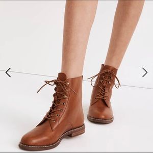 Madewell Kellie Lace-Up Combat Boots NWOT
